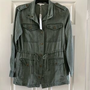 NWT Jane + Delancey Green Lightweight Utility Jacket size S
